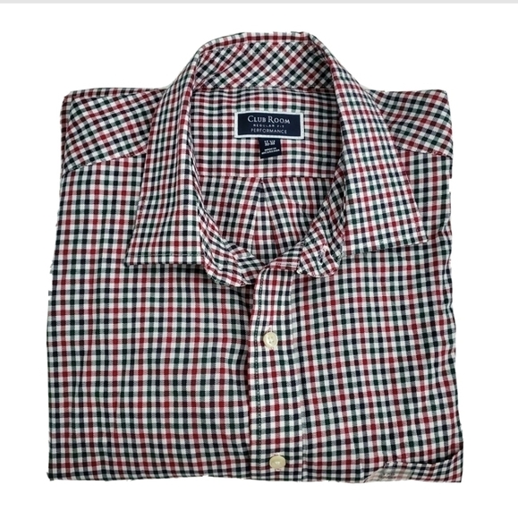 Club Room Regular Fit Plaid Button Down Shirt - Picture 1 of 7